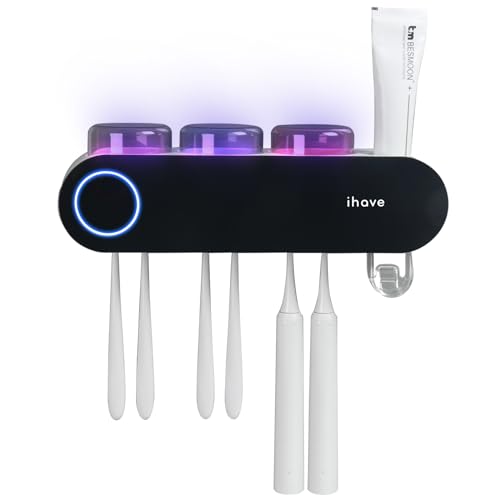 Smart UV Toothbrush Sanitizer with Toothpaste Dispenser