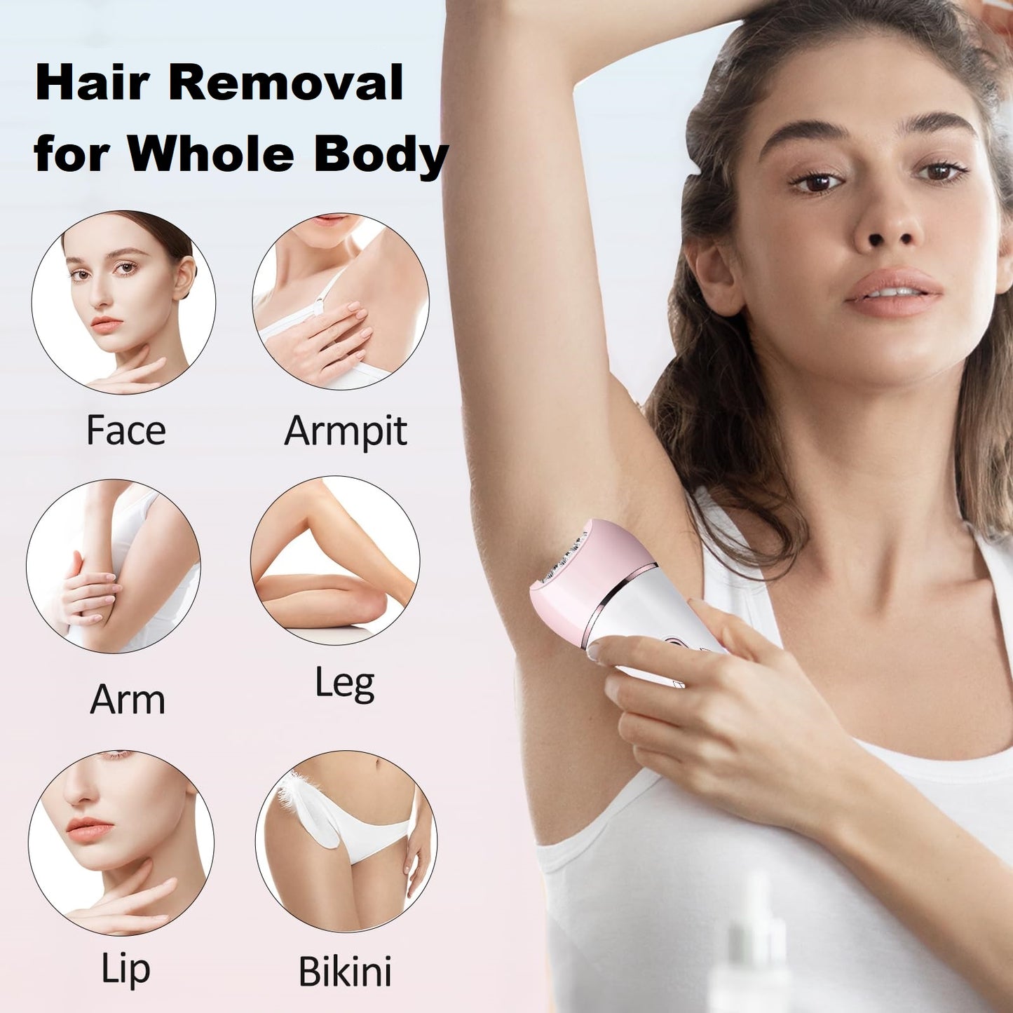 6-in-1 Waterproof Rechargeable Multifunctional Epilator