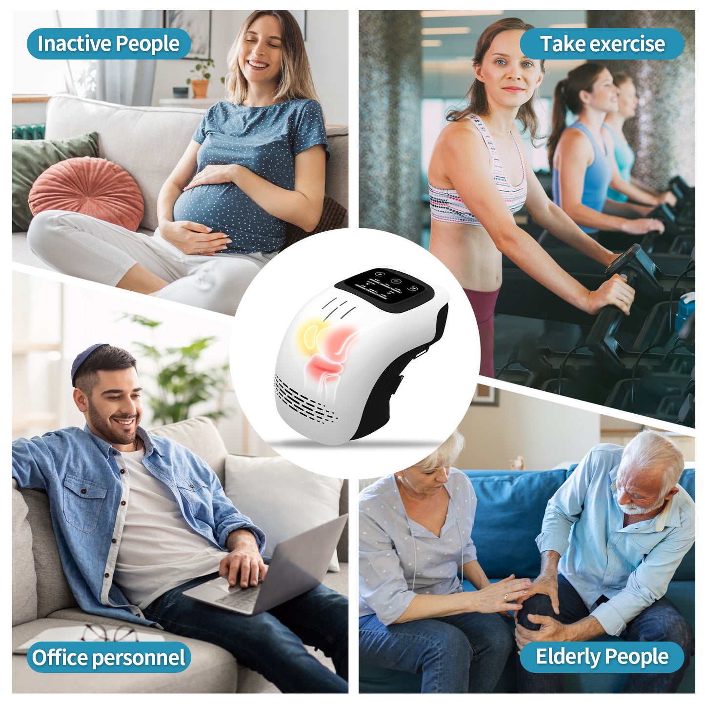 different people that need to use Intelligent Physiotherapy Knee Massager
