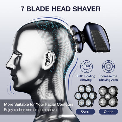 7 Blade Head Shaver